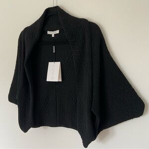 ALEXIS NWT Abbey Short Poncho in Black size XS